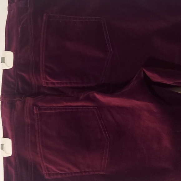 Ralph Lauren - Red velvet pants - boot cut - size 18 - Picture 2 of 6